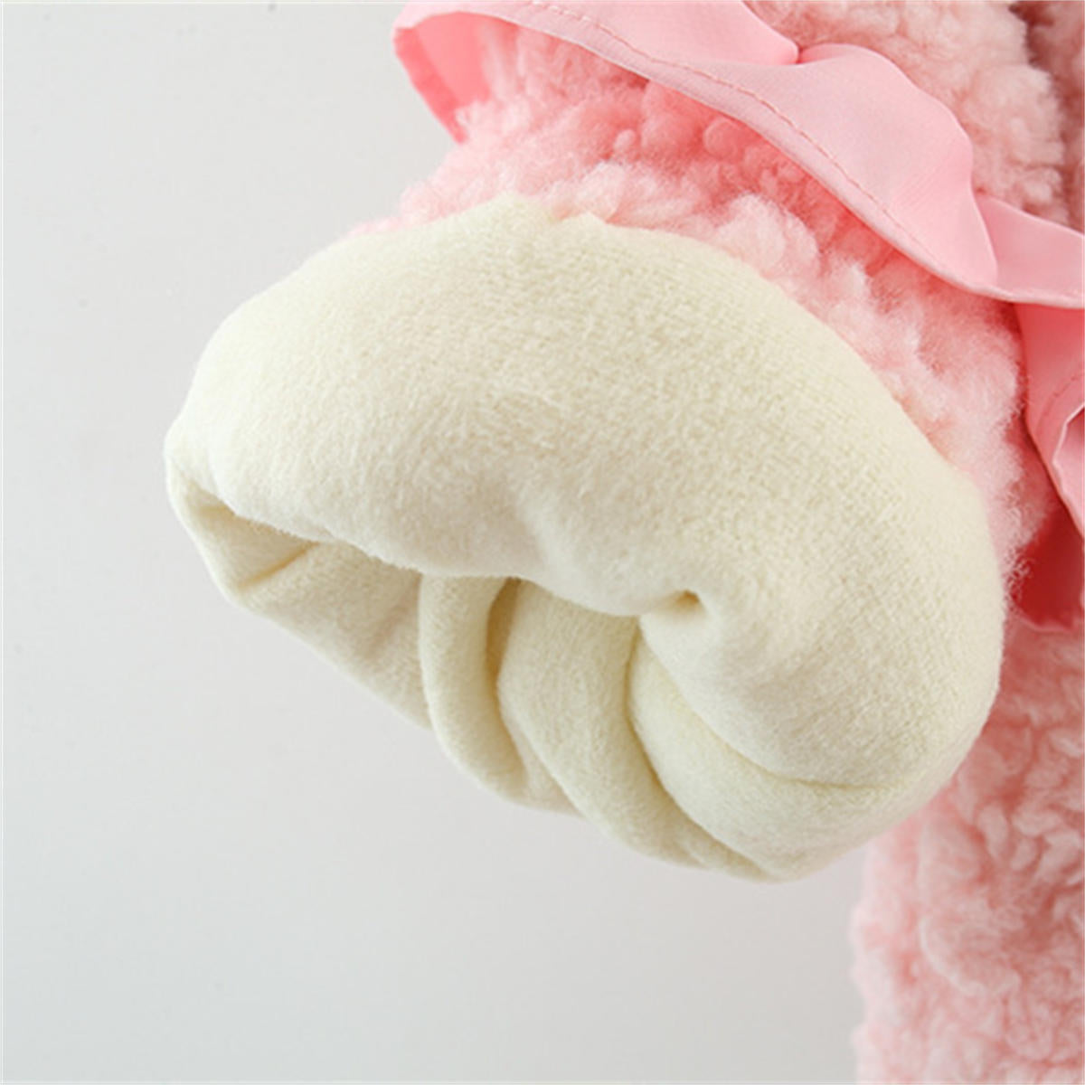 Girls autumn and winter plush rabbit hat coat cotton coat