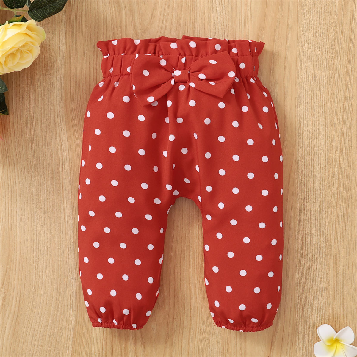 Heart Embroidered Polka Dot Romper Set + Headscarf