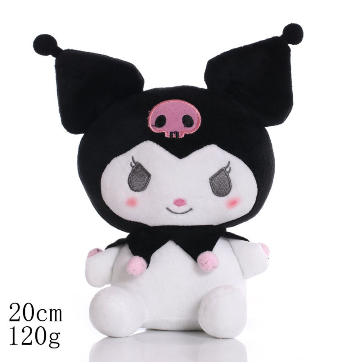 Cute 2D Sanrio Kuromi Plush Toy