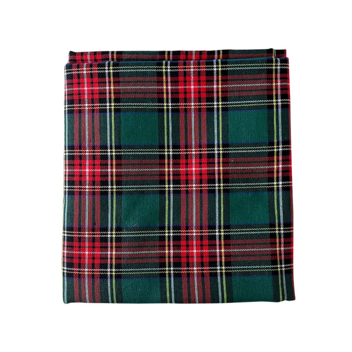 Christmas Retro Plaid Decorative Tablecloth