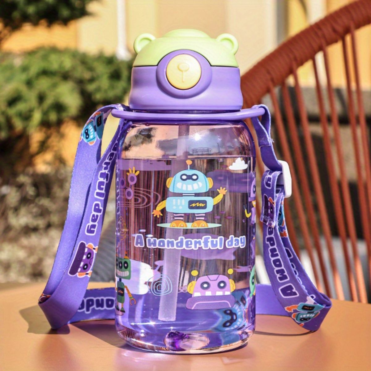 Cute and attractive cartoon children's plastic water cup