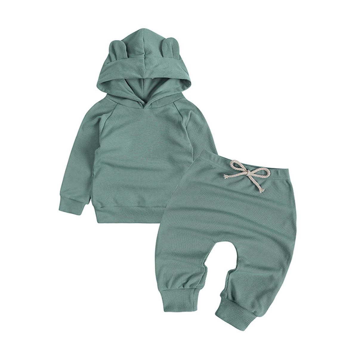 Baby suit autumn harem pants long sleeve pullover cat ears hooded sweater suit