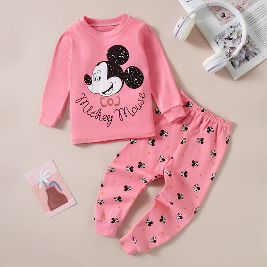 Girls Cartoon Cute Underwear Home Clothes Set