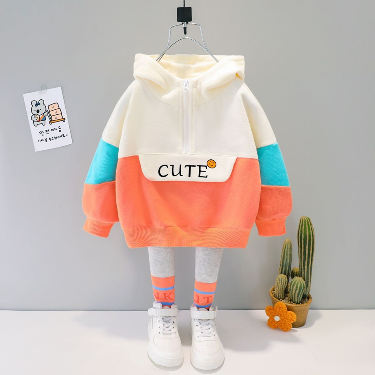 Spring and Autumn Children's Clothing Children's Baby Internet Celebrity New Fashion Suit 21 Baby Autumn Girls Long Sleeve Jacket Two-piece Suit