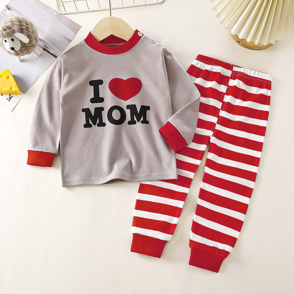 New cotton autumn baby underwear home clothes set