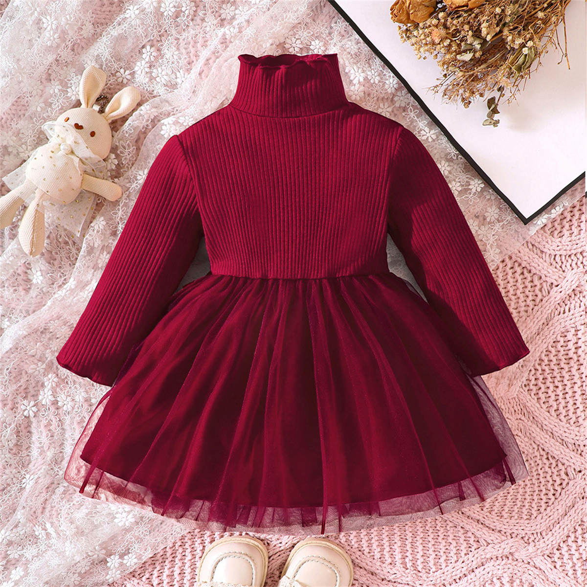 Girls autumn long sleeve princess dress