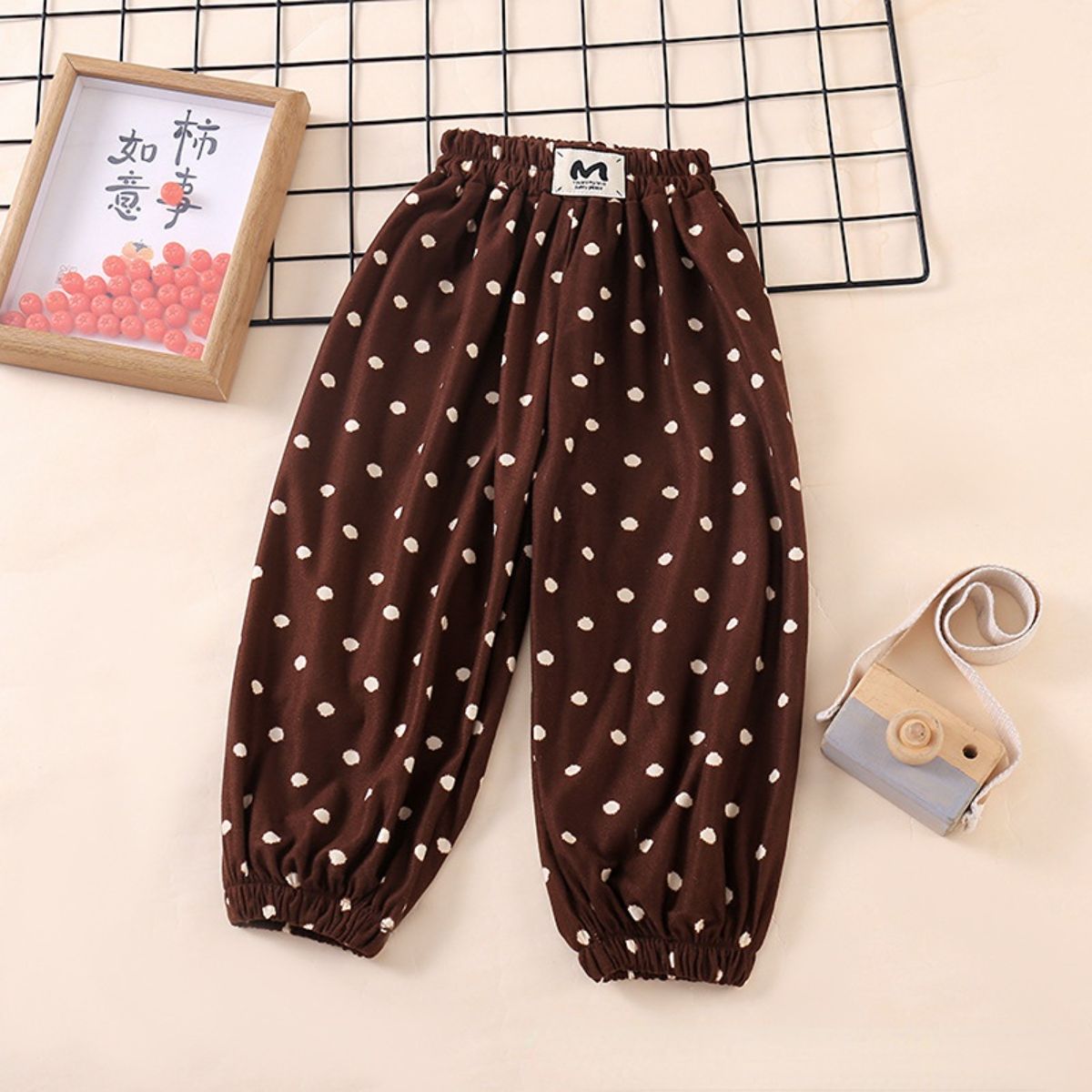 New style children's pants for spring and summer, children's single pants, outerwear pants, girls' pants, boys' pants, baby loose and thin bloomers