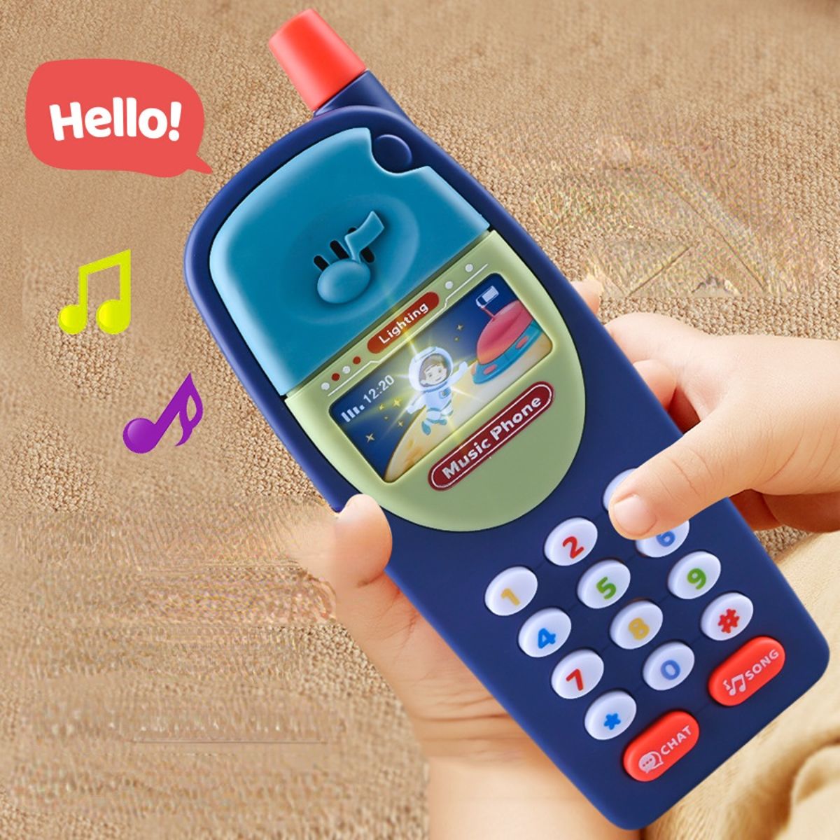 Infant multifunctional simulation mobile phone music story telephone toy