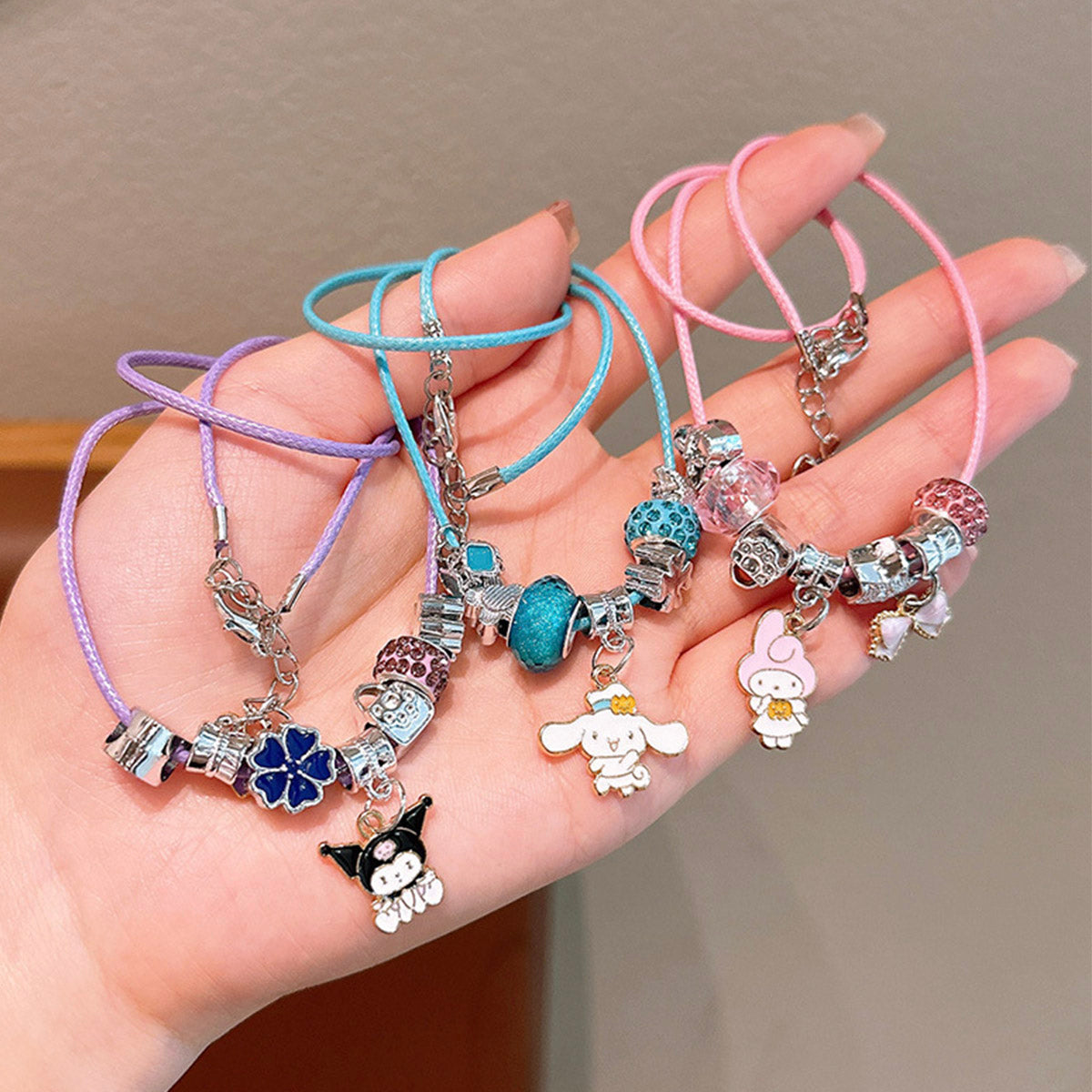 Children's handmade beads DIY cute Sanrio necklace princess set gift jewelry