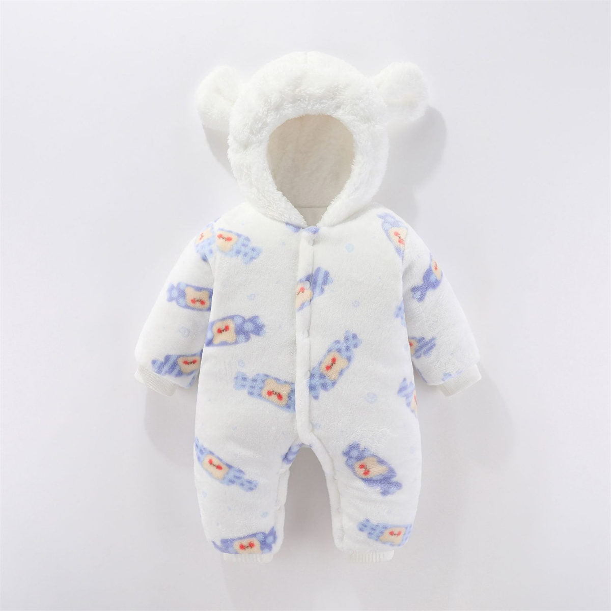 baby autumn and winter warm clothes thick cotton clothes romper