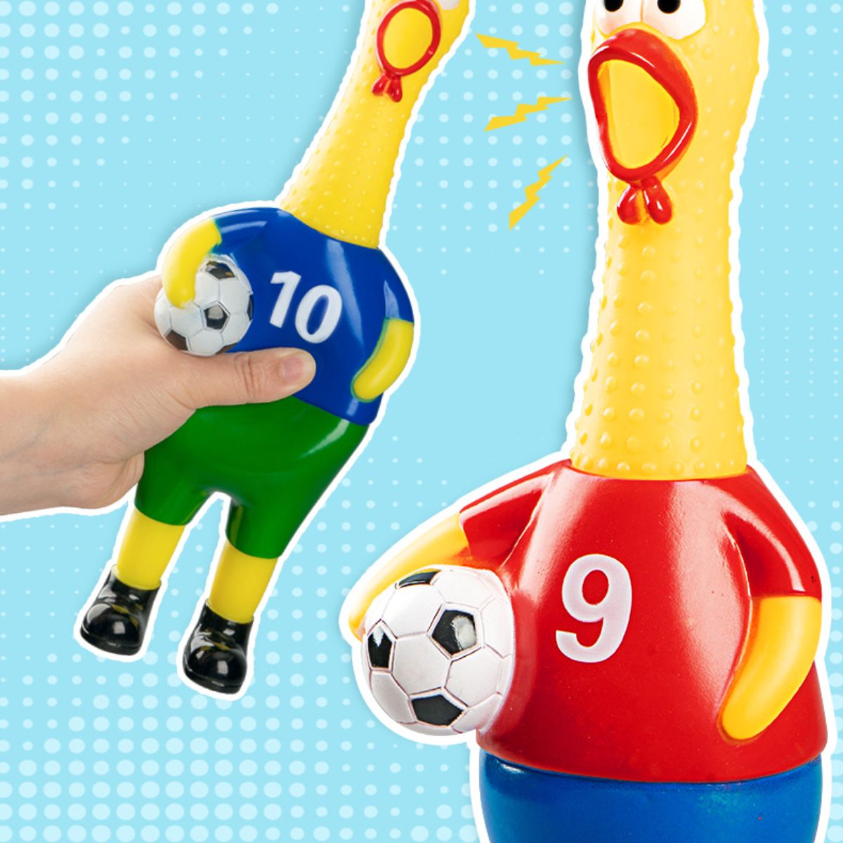 Children&#39;s creative football screaming chicken