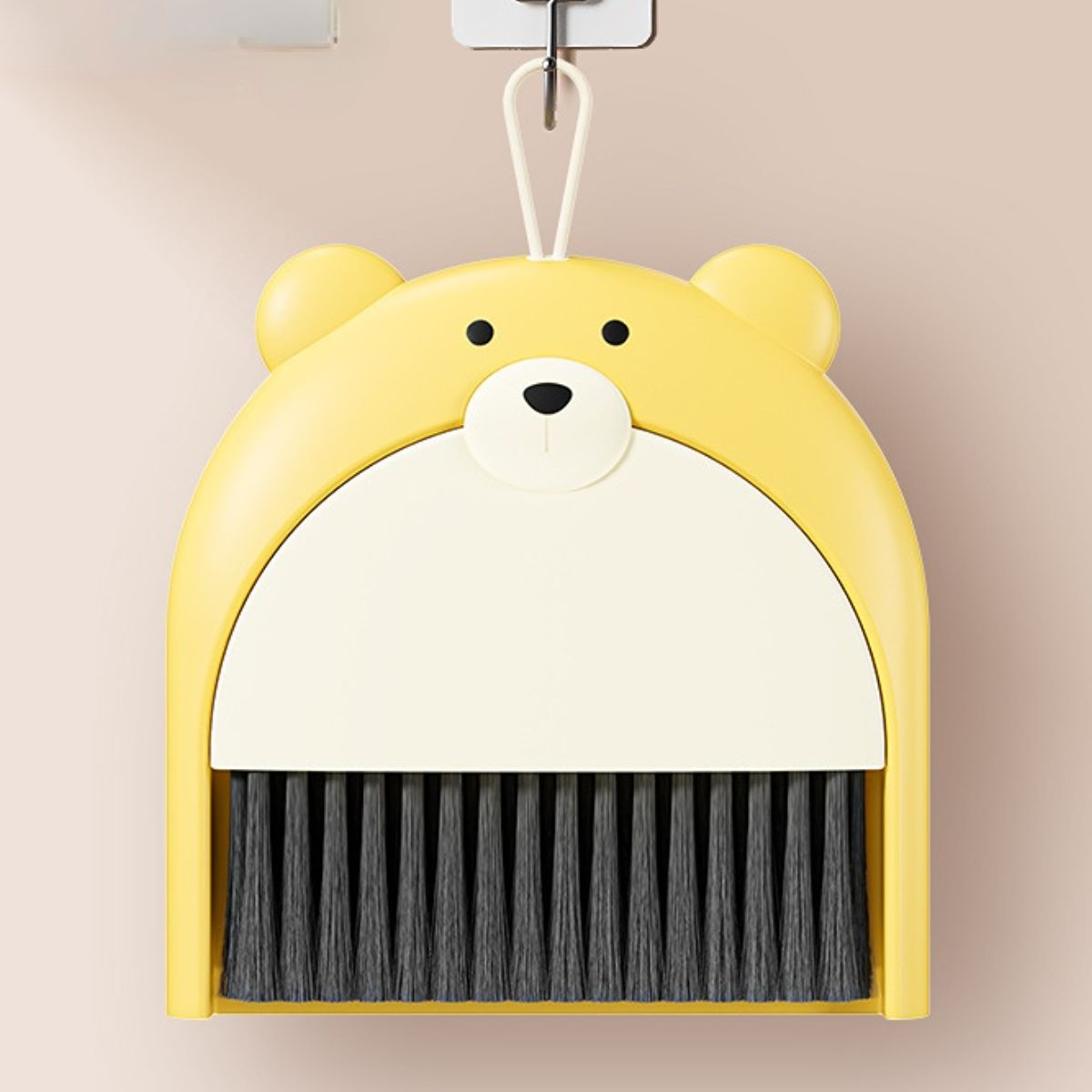 Bear desktop mini broom cute small broom with dustpan set keyboard cleaning brush desktop debris cleaning brush