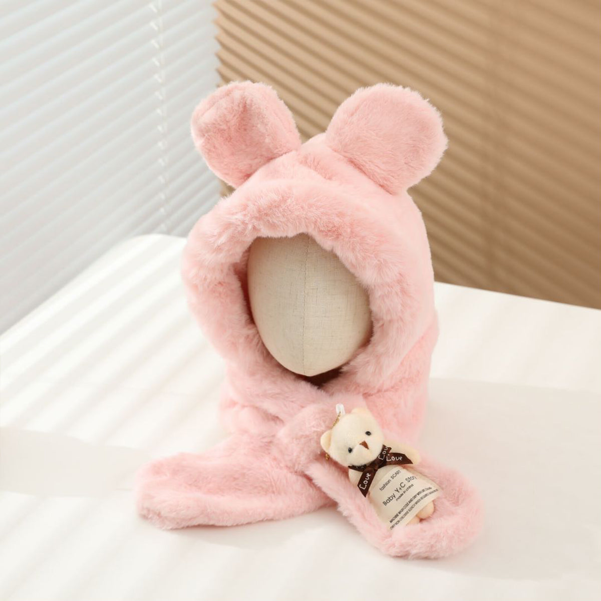 Children's Pocket Bear One-Piece Hat