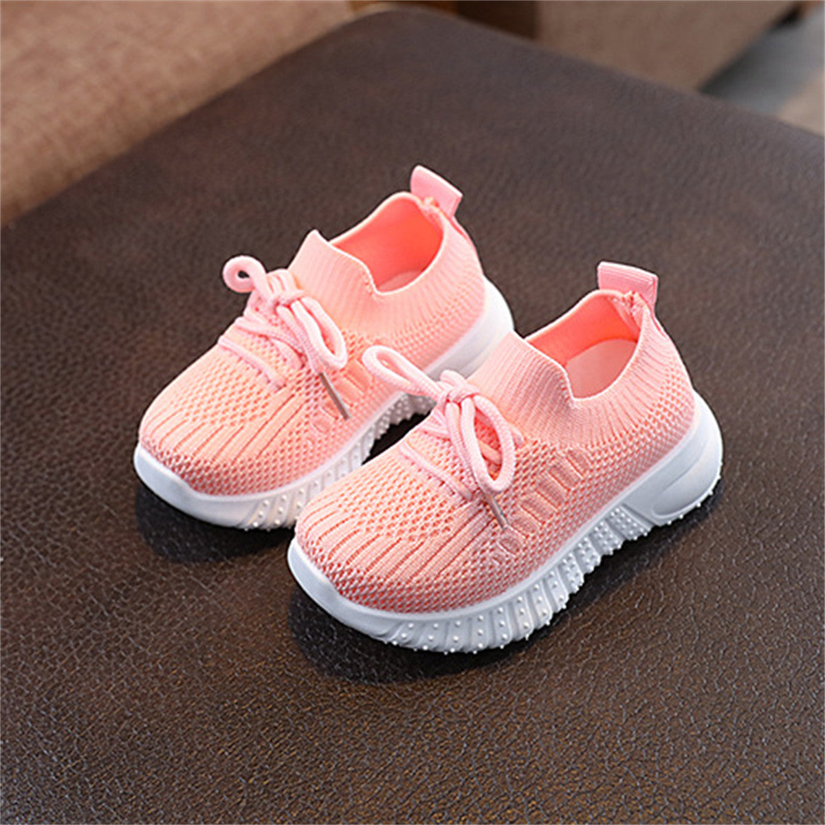 Children's solid color slip-on comfortable sports shoes