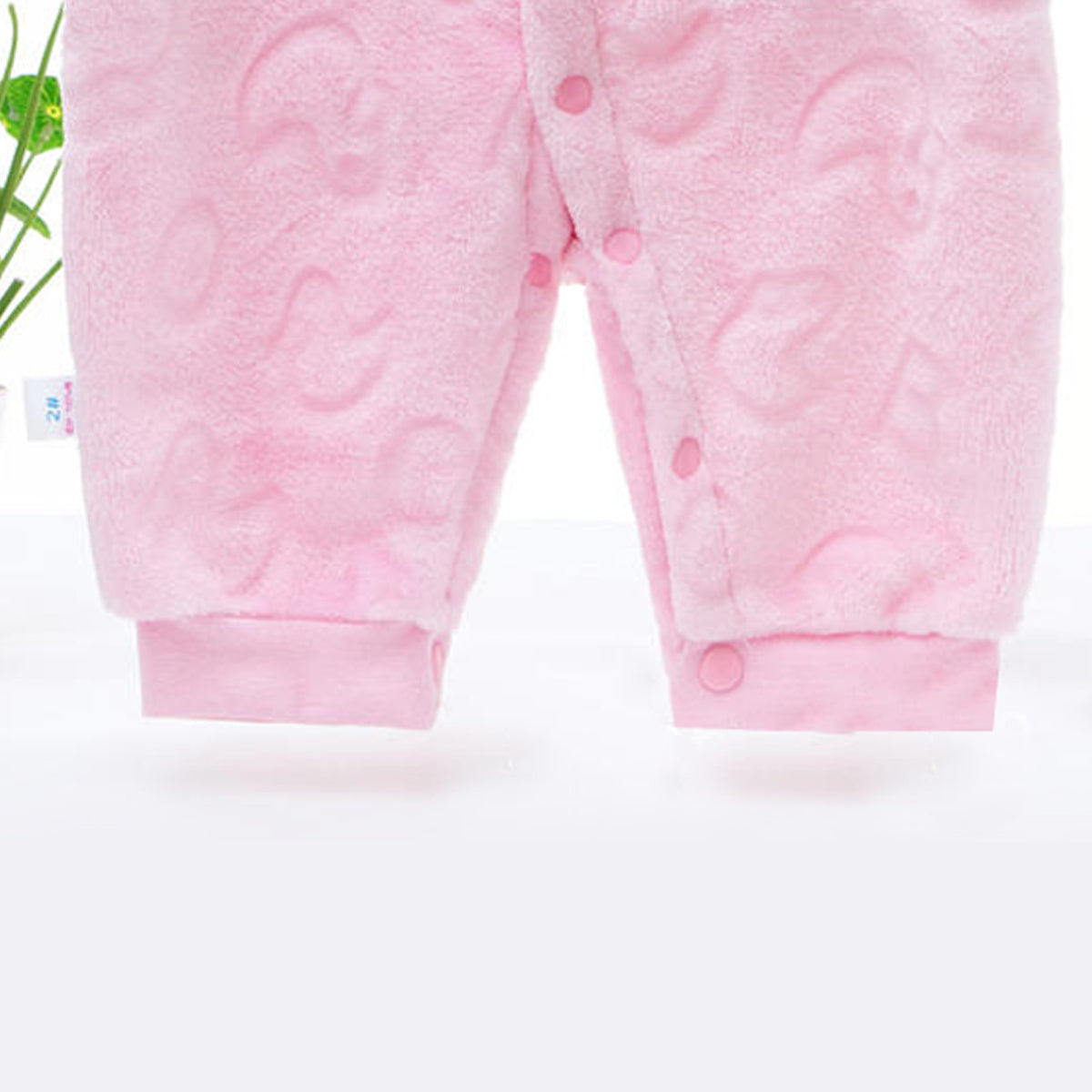 Infant and toddler jumpsuit coral fleece pajamas autumn and winter cute baby baby thick warm romper home crawling clothes