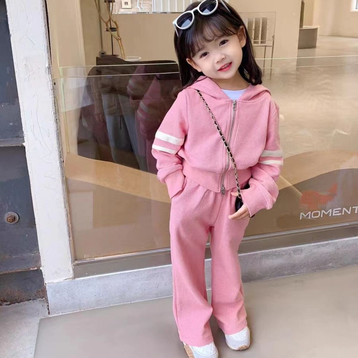 Girls autumn suits new style hooded fashionable girls fashion suits