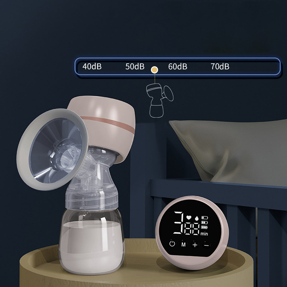 Electric integrated single breast pump