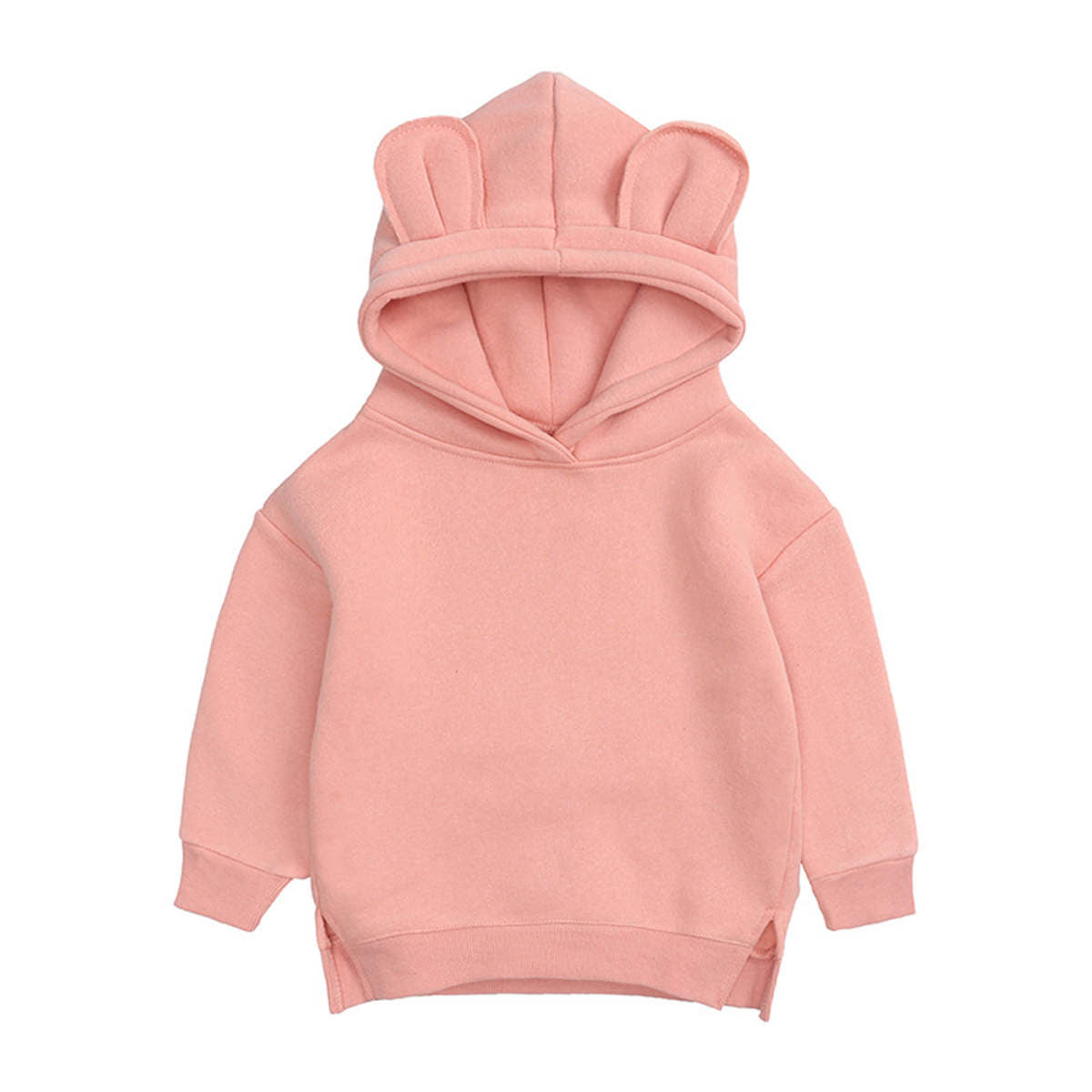 Children&#39;s spring, autumn and winter bear ears hooded fleece sweatshirt