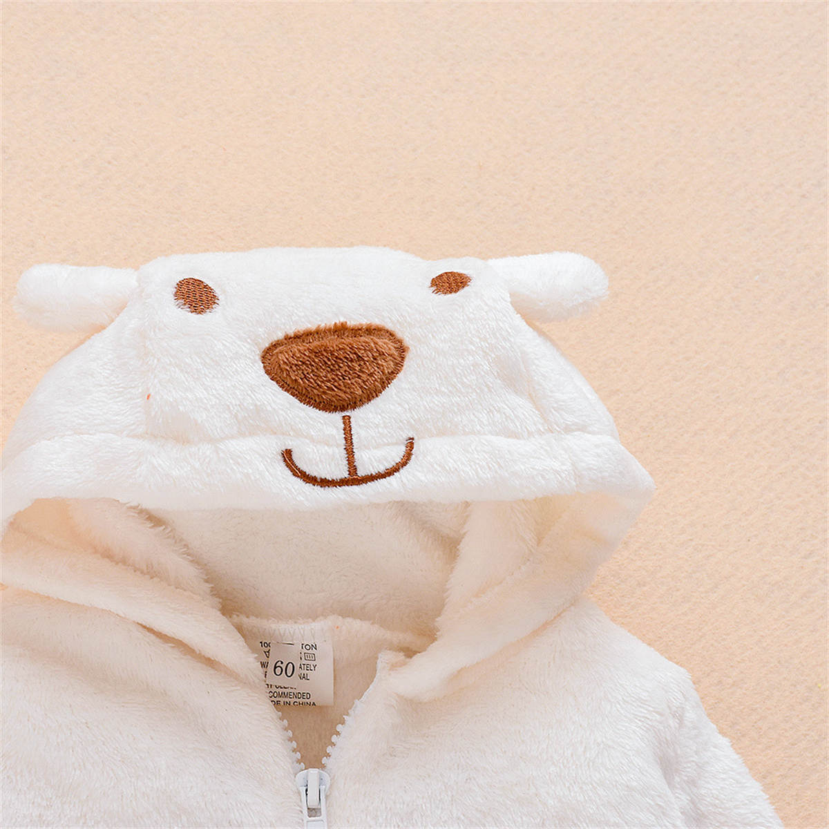 Baby winter bear hooded warm jumpsuit