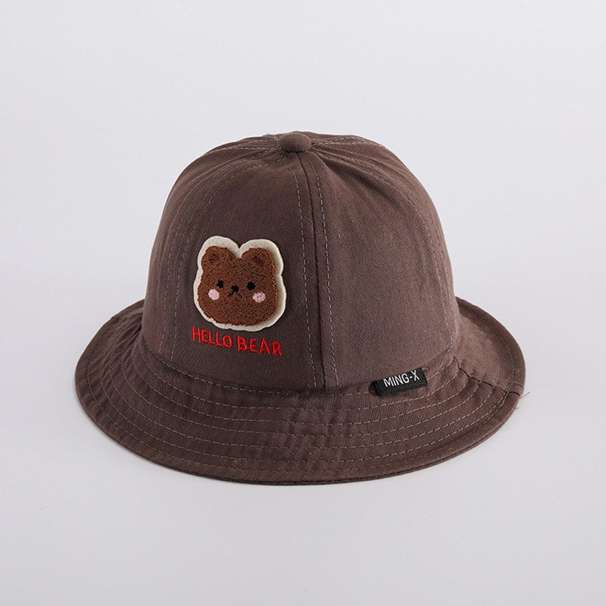 Children's cartoon cute bear sun protection fisherman hat