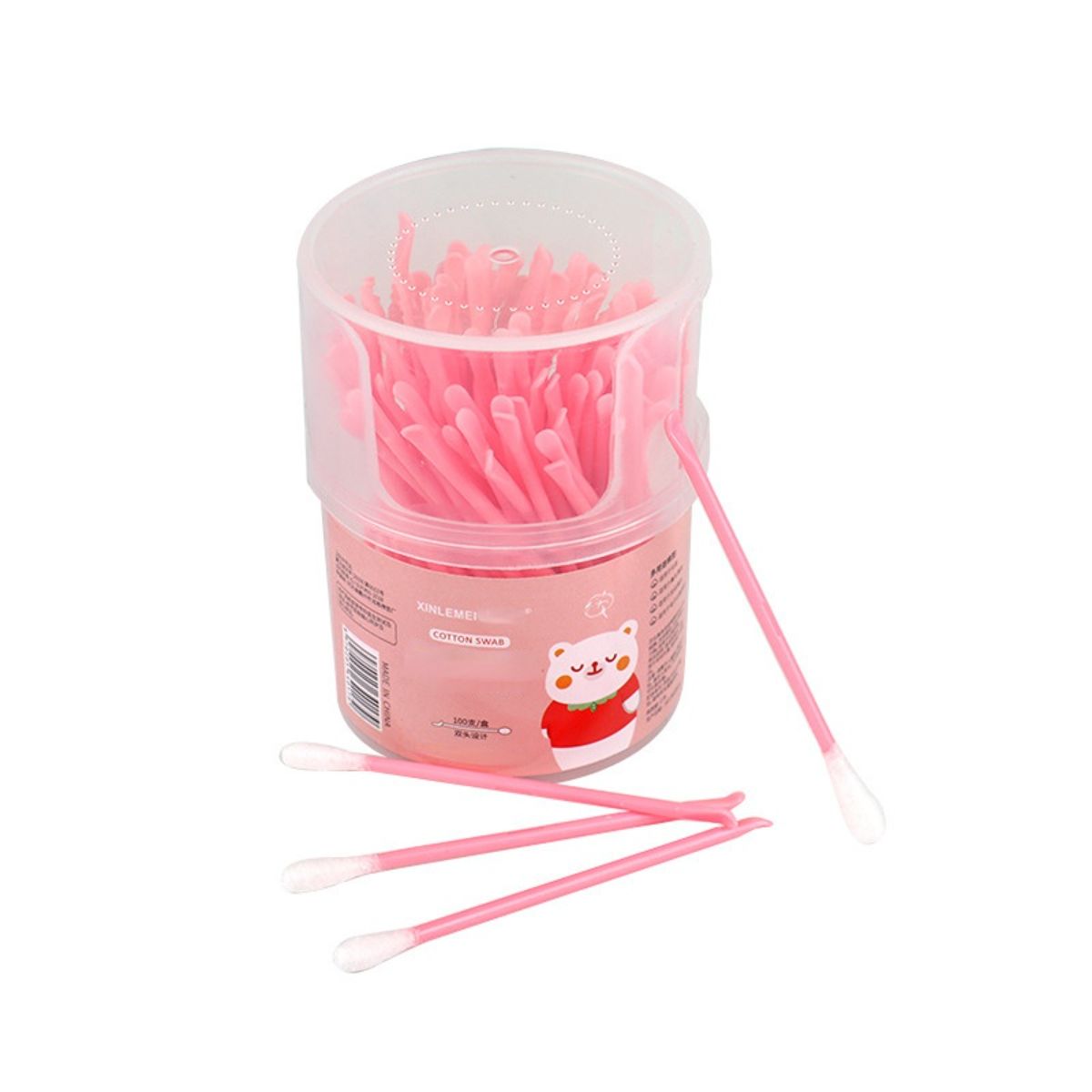 Cotton swab for ear cleaning 2 in 1 baby nose cleaning cosmetic cotton swab for blackhead removal