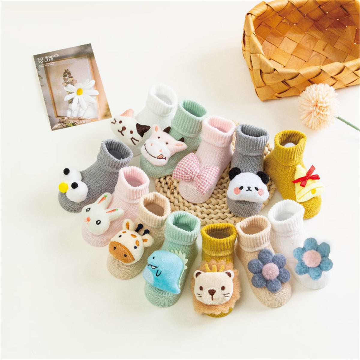 Children's Animal Doll Non-Slip Floor Socks