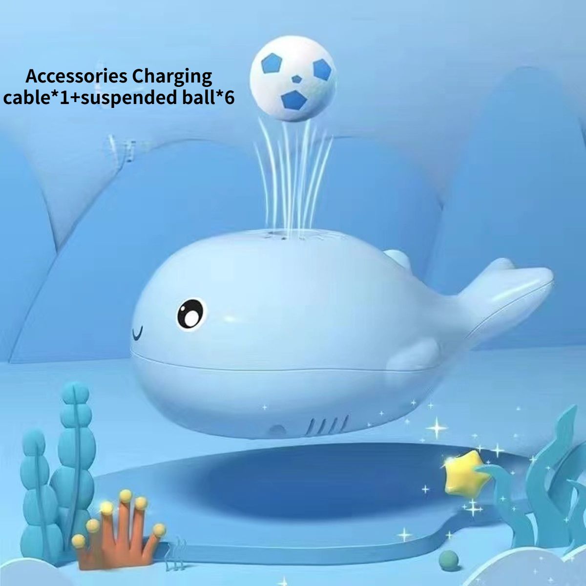 Whale floating ball children's toy