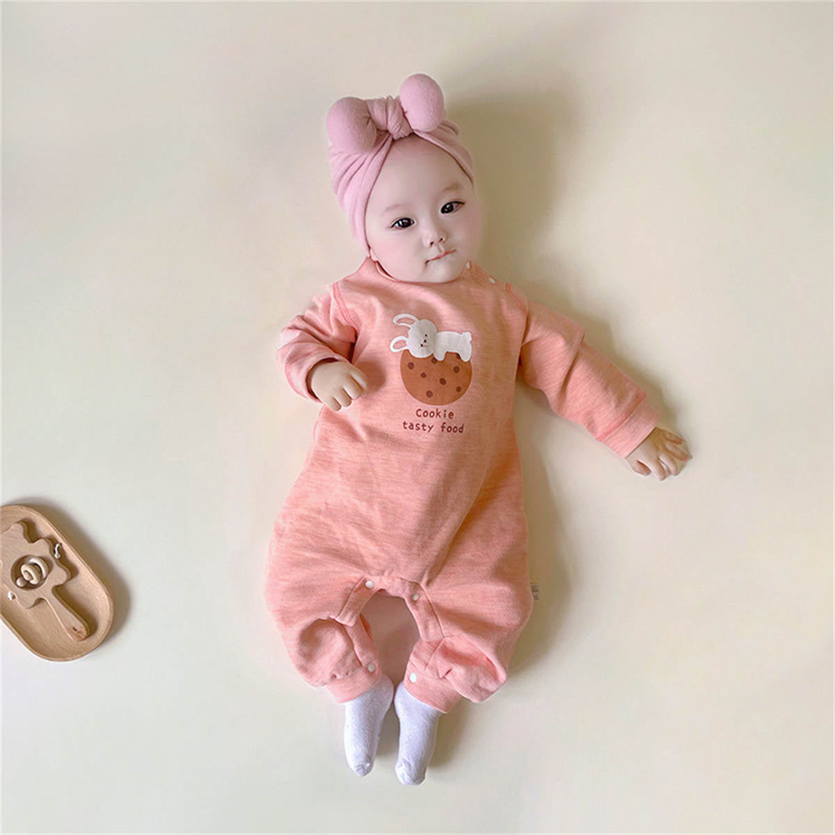 Infant autumn sheep silk velvet romper