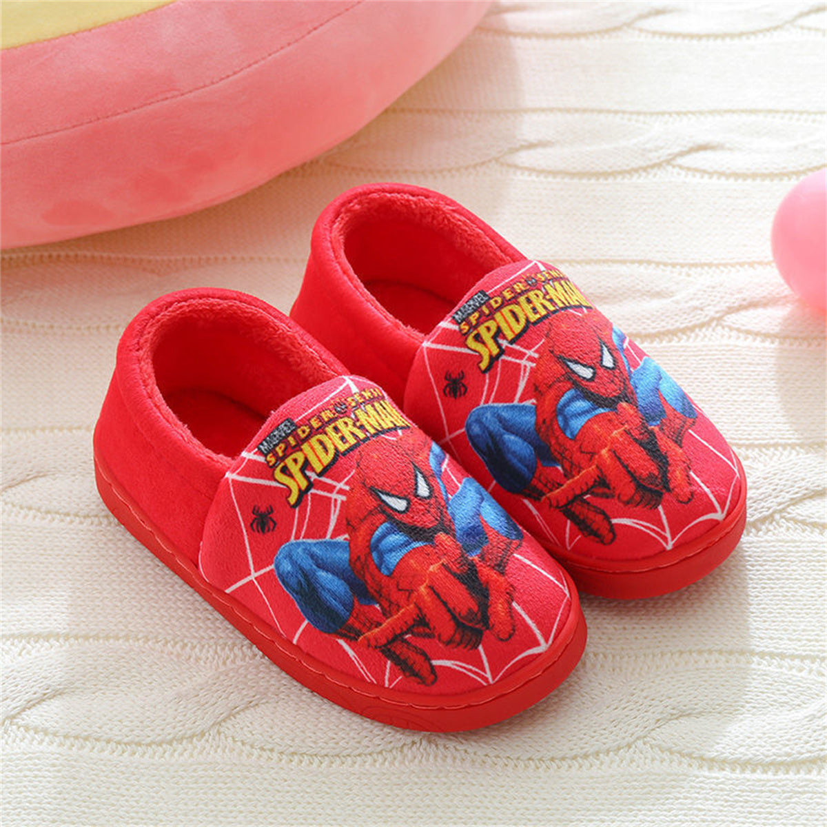 Spider-Man waterproof and non-slip casual cotton slippers for boys