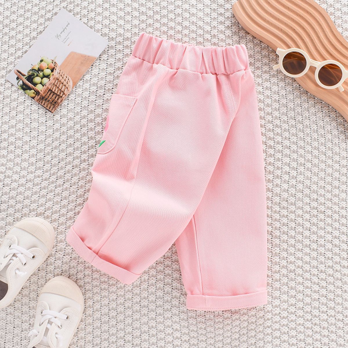 Girls pants spring new summer loose baby carrot pants girls casual straight