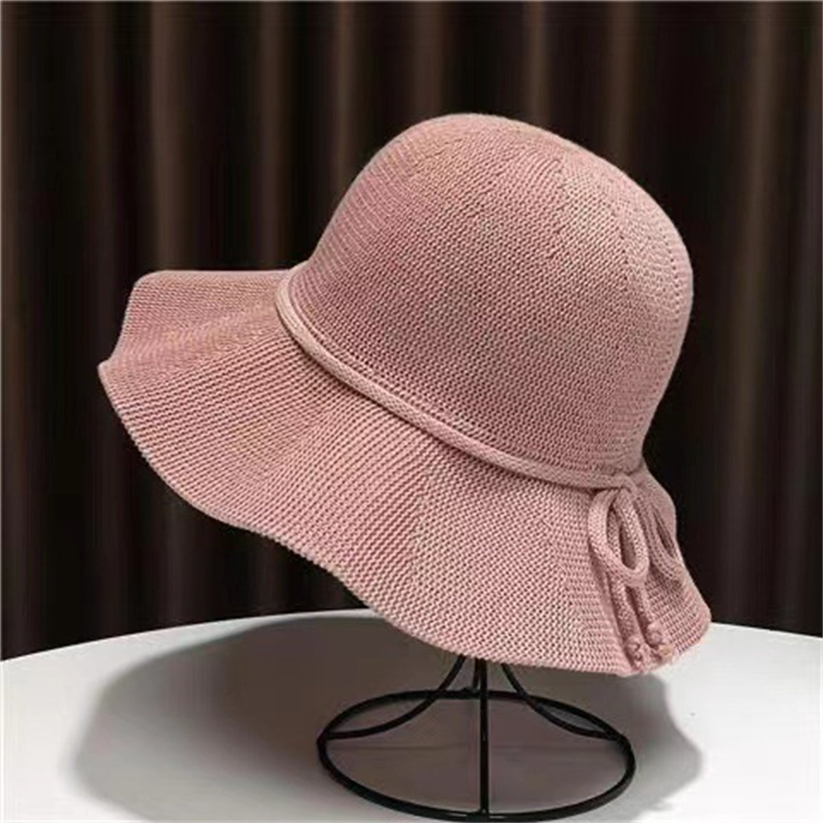 Women's summer daily outing washable folding hat women's large brim sun protection bucket hat