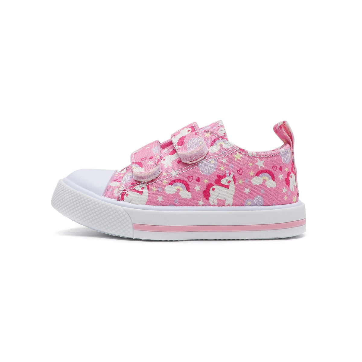 Toddler Girls Autumn Cute Printed Unicorn Pattern Low Top Canvas Shoes