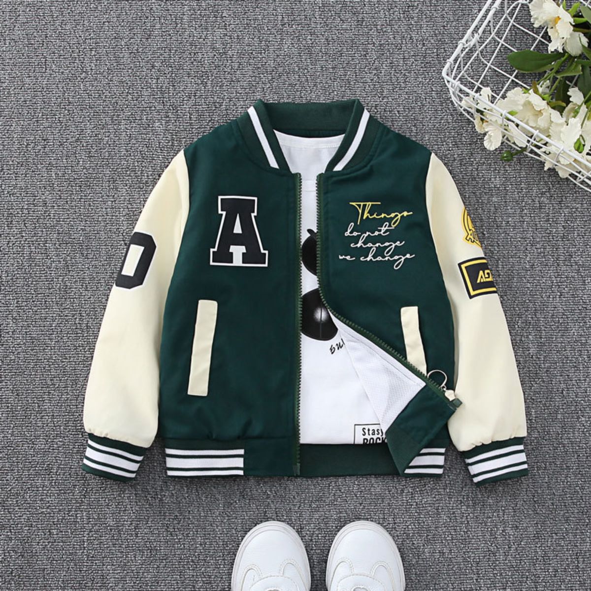 Boys' coats spring new style children's clothing baby boys casual medium and large children's thin style children's spring and autumn style