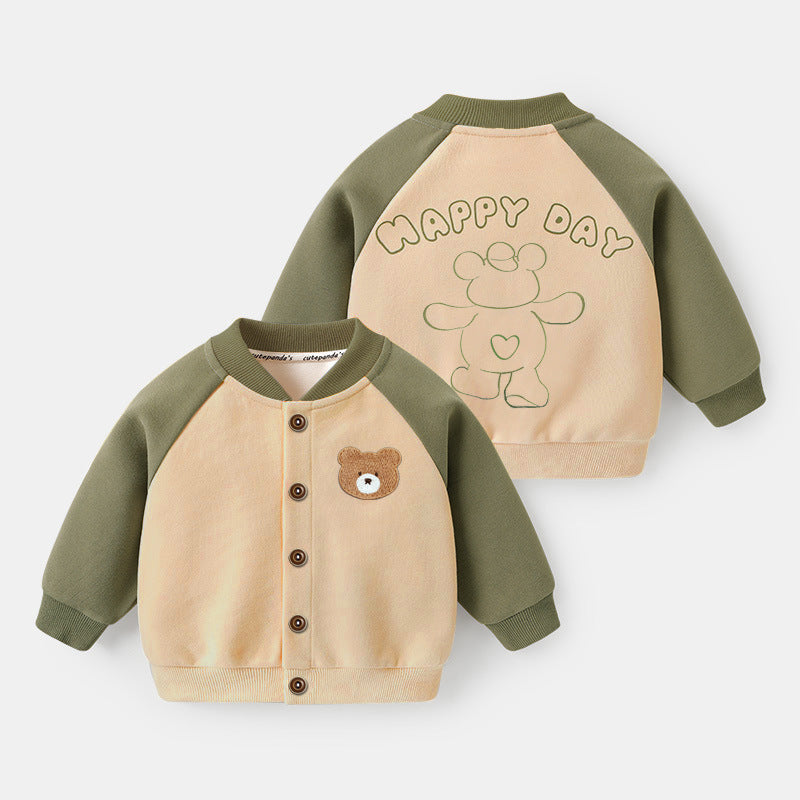 Baby clothes boys baseball jackets new autumn clothes spring and autumn girls baby children's tops children's clothes