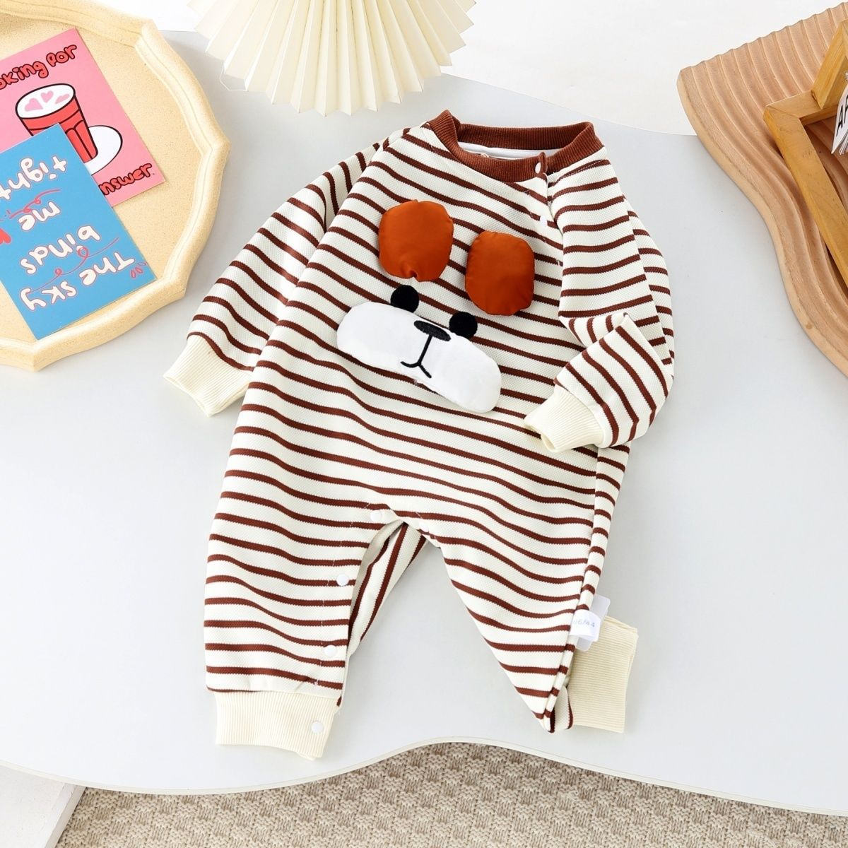 Baby spring and autumn cartoon long sleeve romper