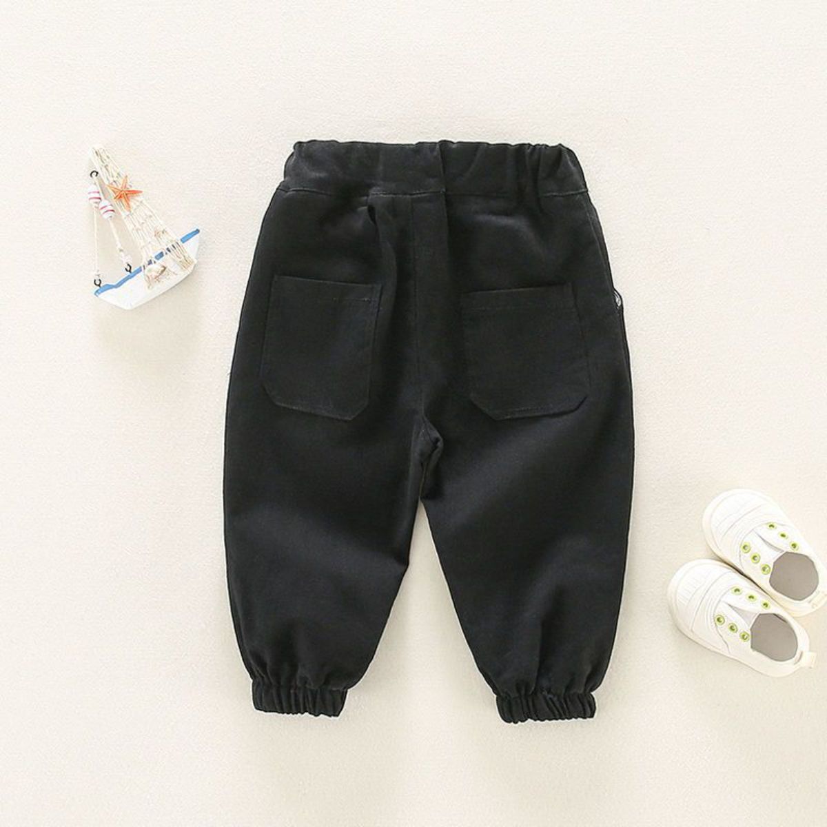 Boys Spring and Autumn Children&#39;s Casual Pants All-match Trousers Baby Solid Color Overalls Handsome