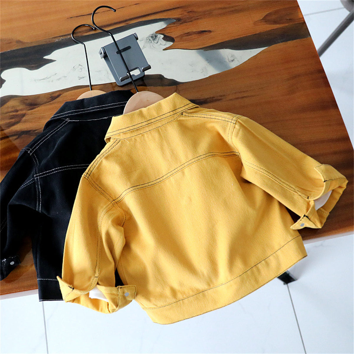 Baby denim jacket 3 spring clothes boys spring and autumn tops children's spring and autumn jackets outdoor clothes