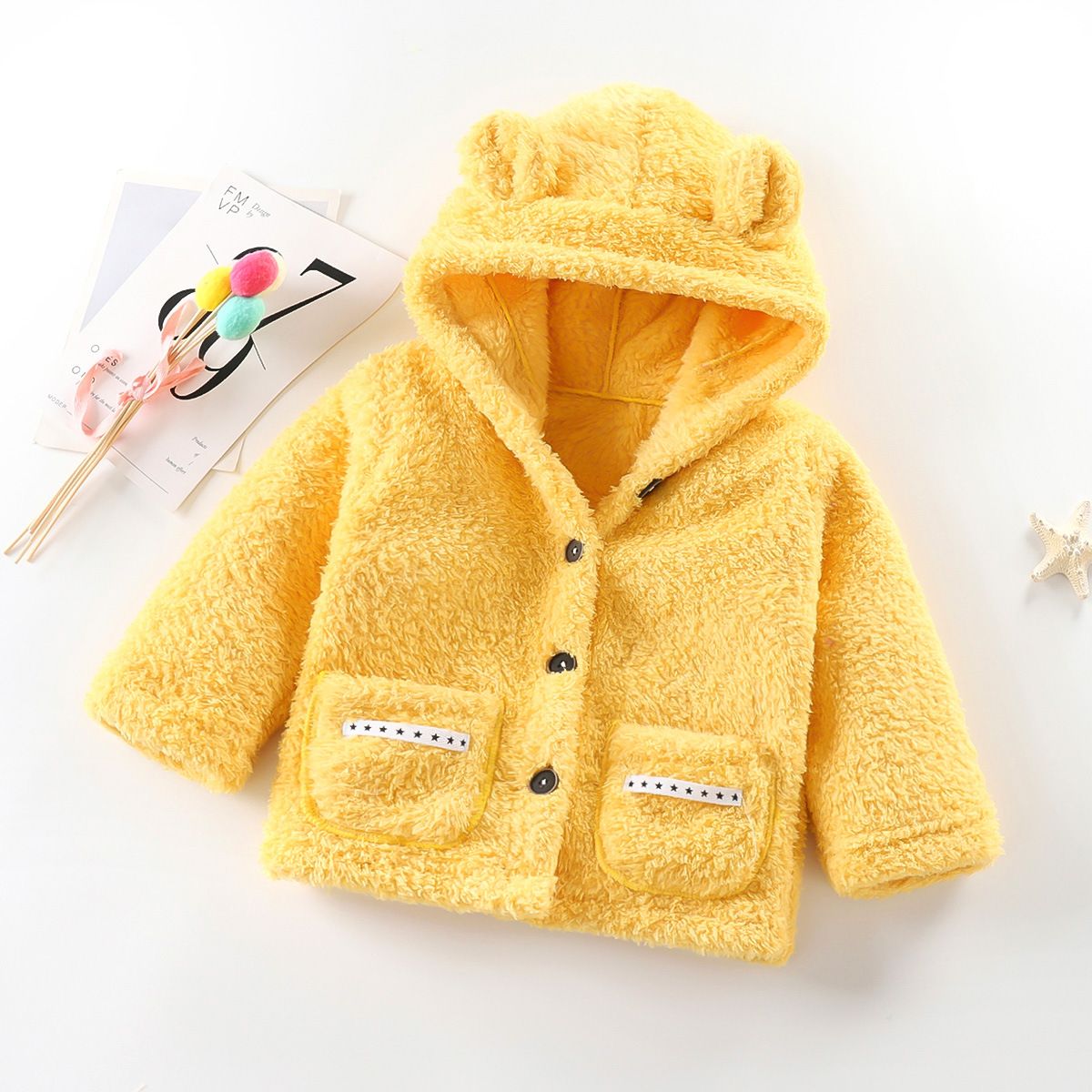 New autumn children's plush coat for boys and girls