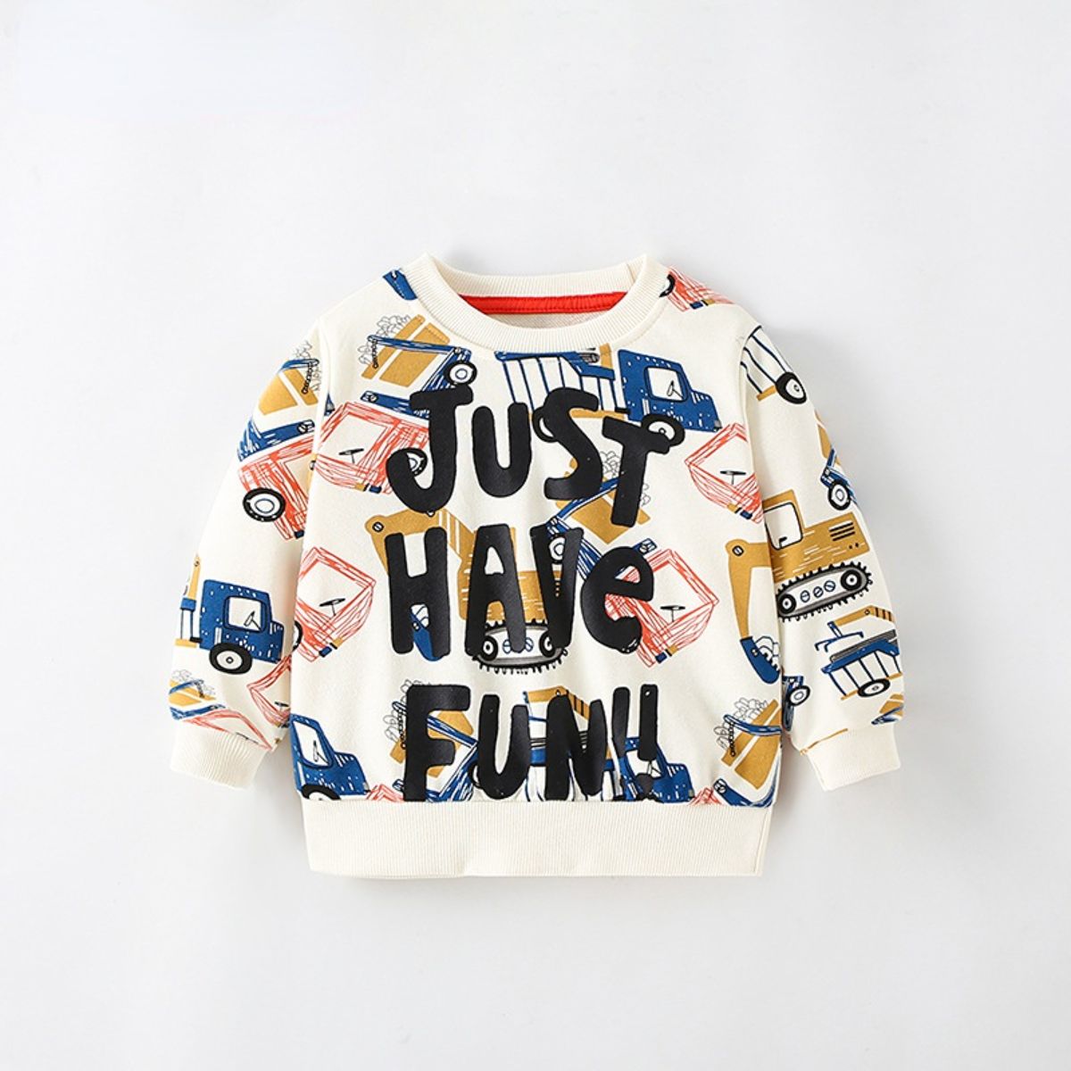 Boys Autumn Letter Printed Long Sleeve Sweatshirt