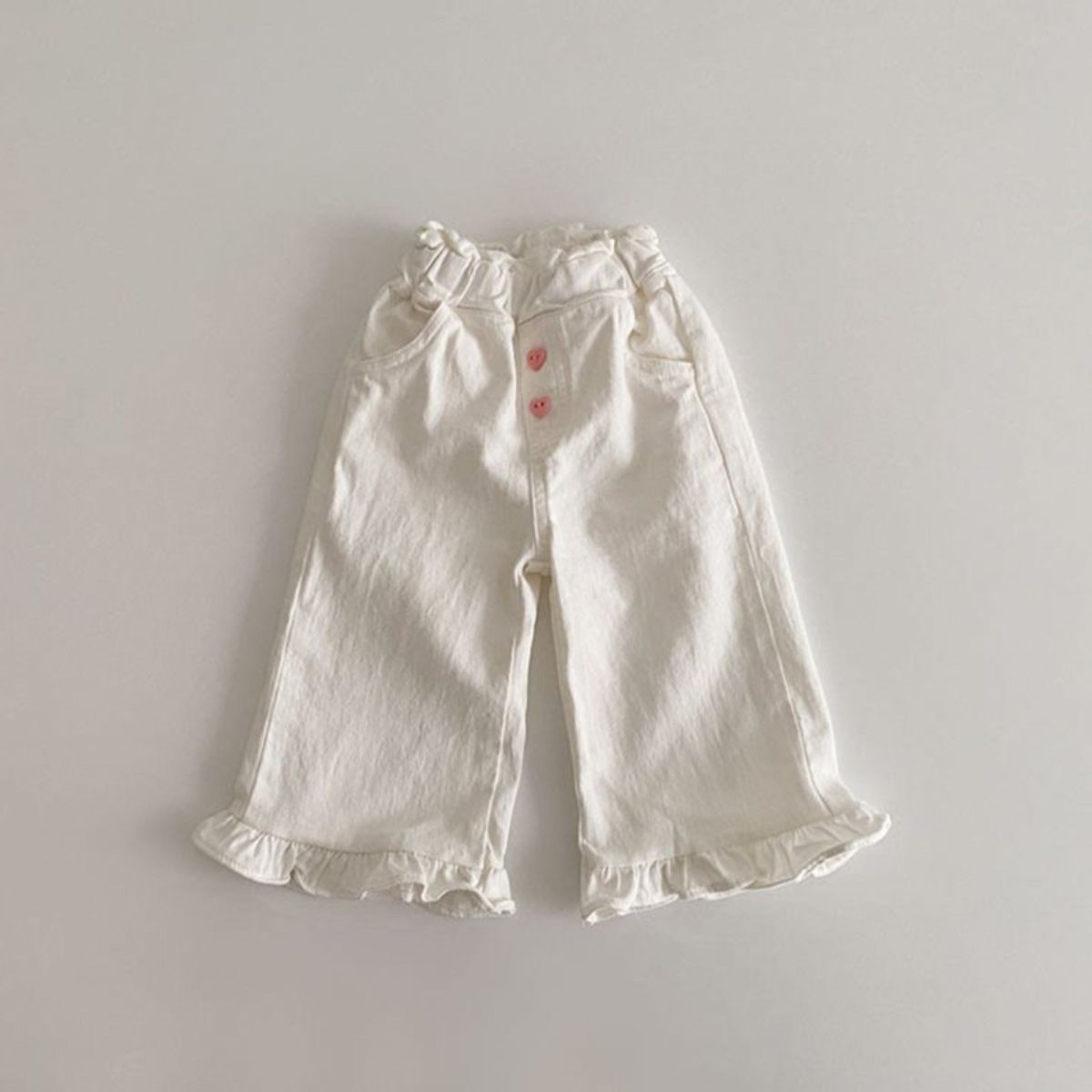 Spring baby girl lace wide leg pants