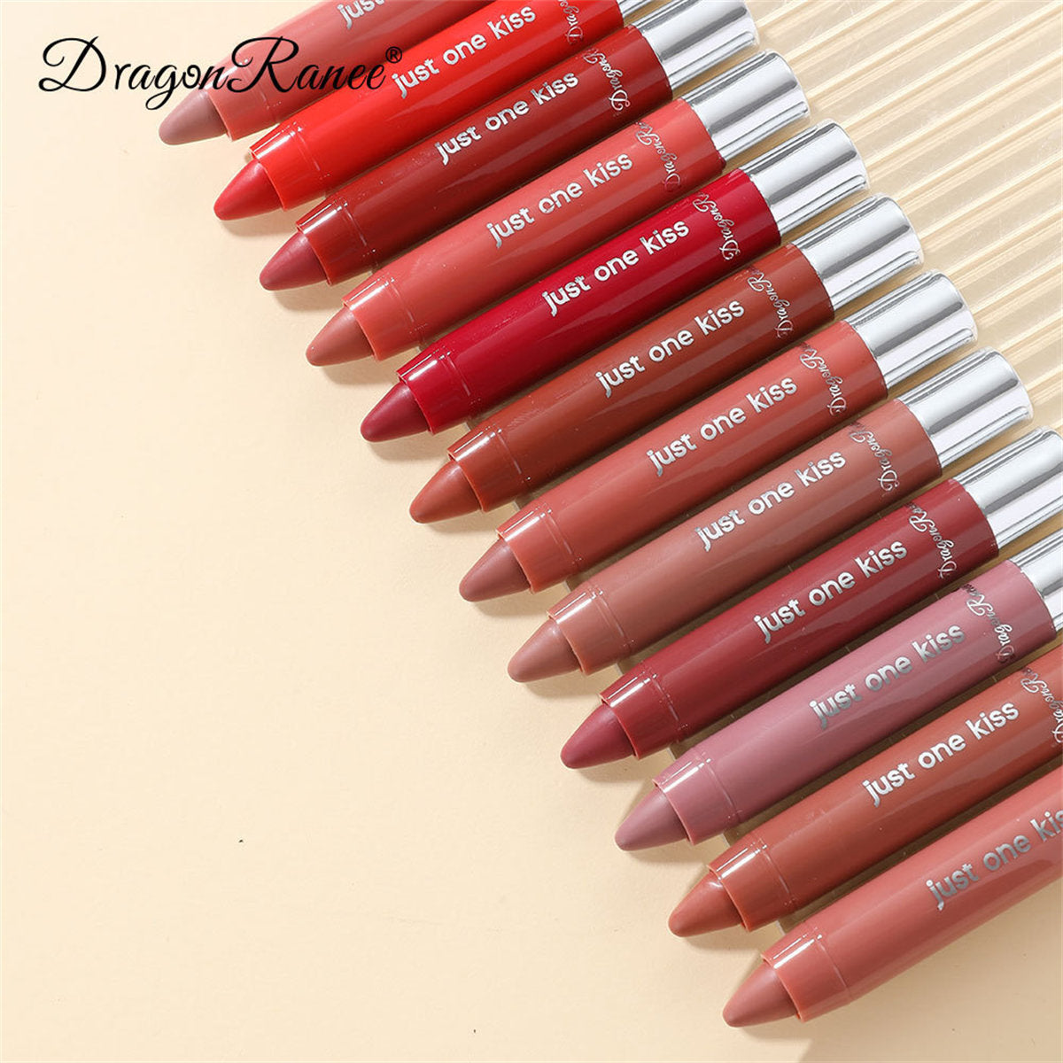 Moisturizing lipstick pink series nude bean paste color lip liner lipstick