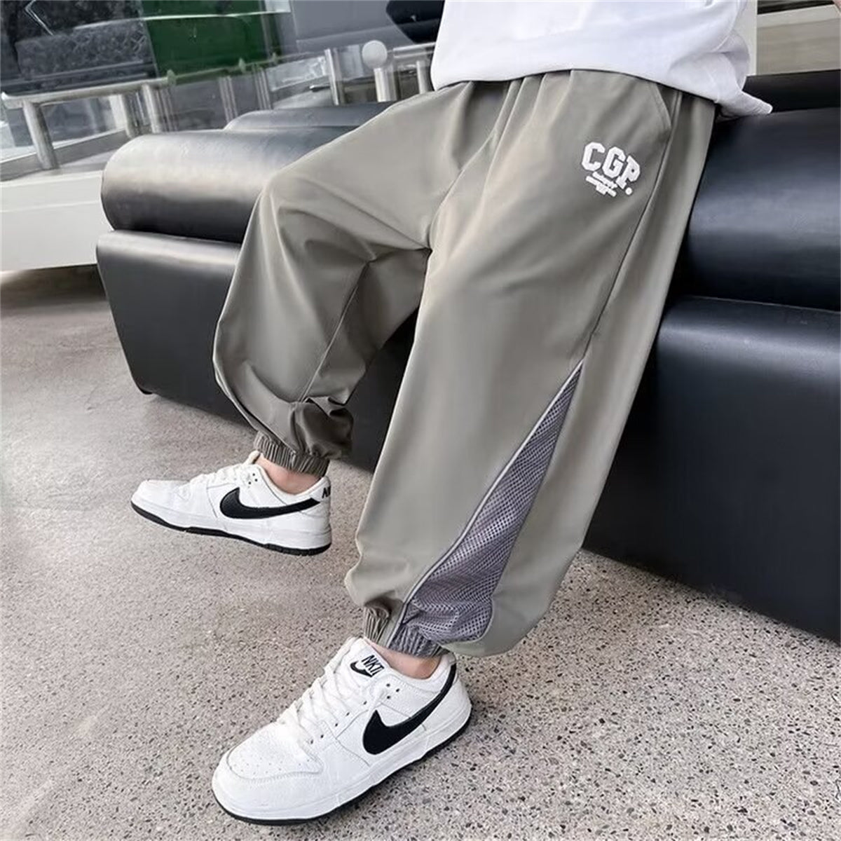 Boys' Simple Sporty Breathable Comfort Woven Pants