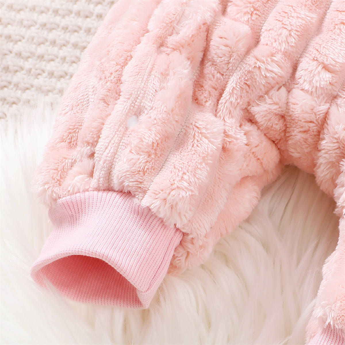 Pink Fluffy Bodysuit