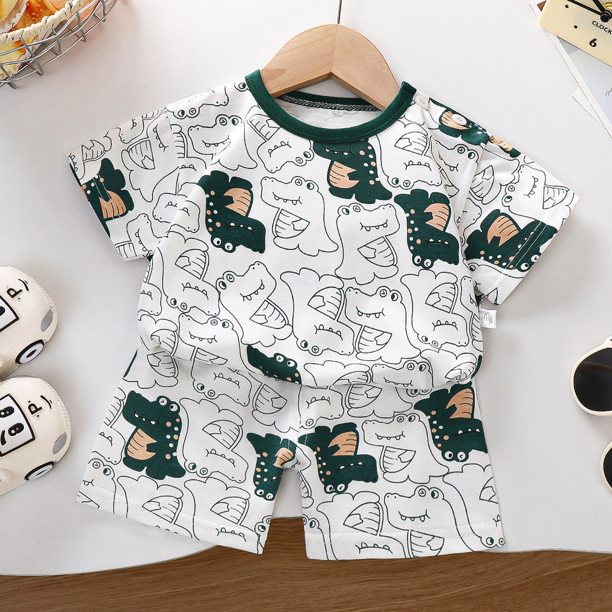 Boys' Shorts Thin Summer T-shirt Set