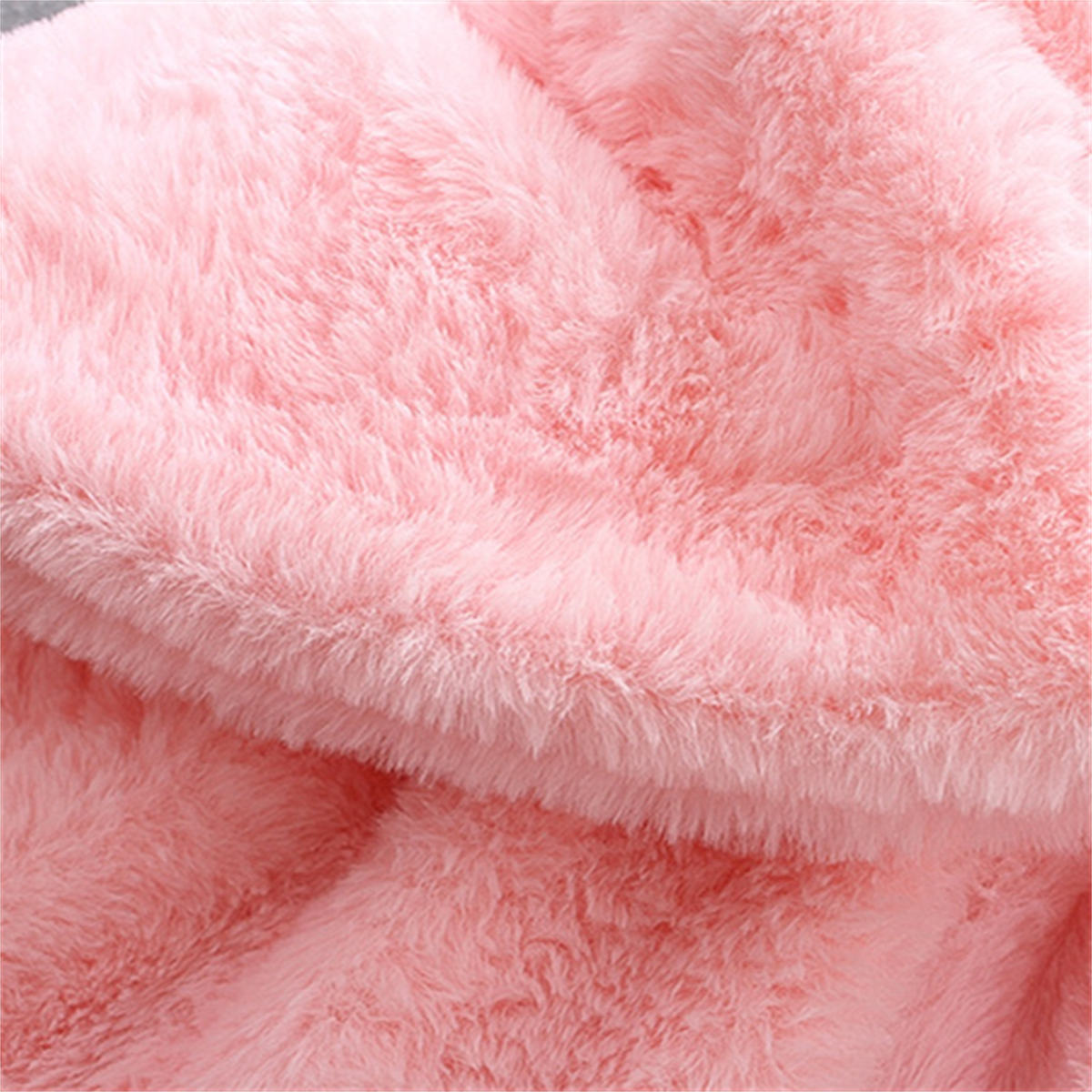 Baby girl autumn and winter bunny fur sweater coat