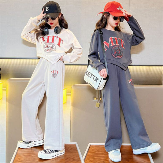 Girls Sports Children's Casual Sports All-match Suit