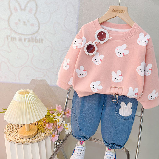 Girls sweatshirt suit