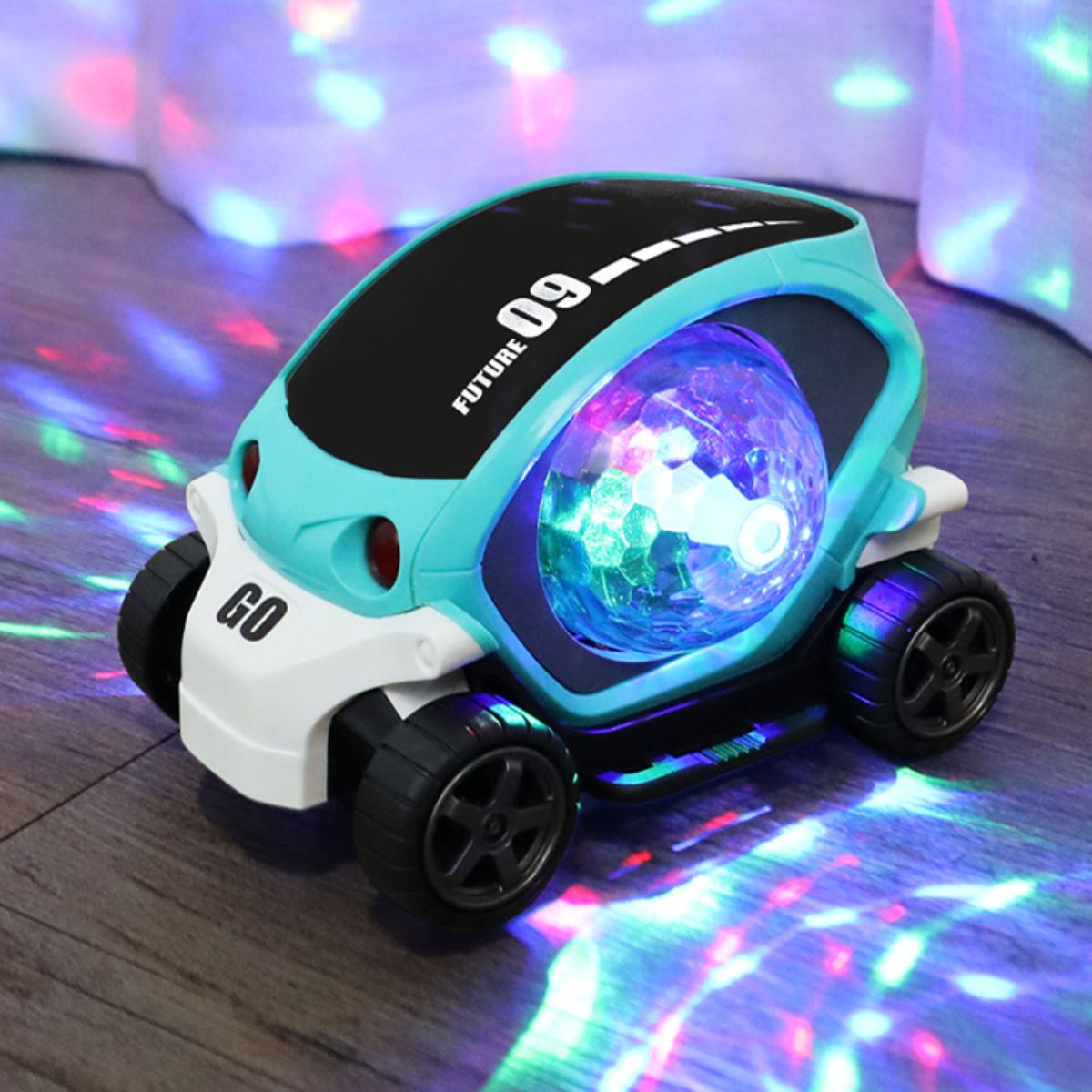 Flashing music electric universal light cartoon toy car