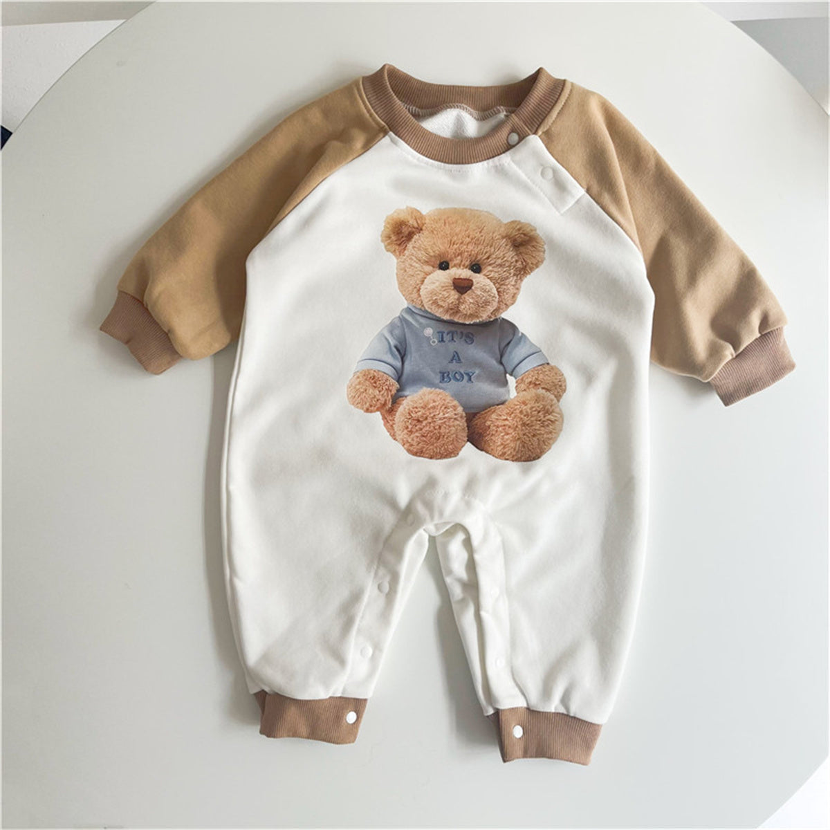 Large collection of khaki bear trendy sweater style jumpsuit