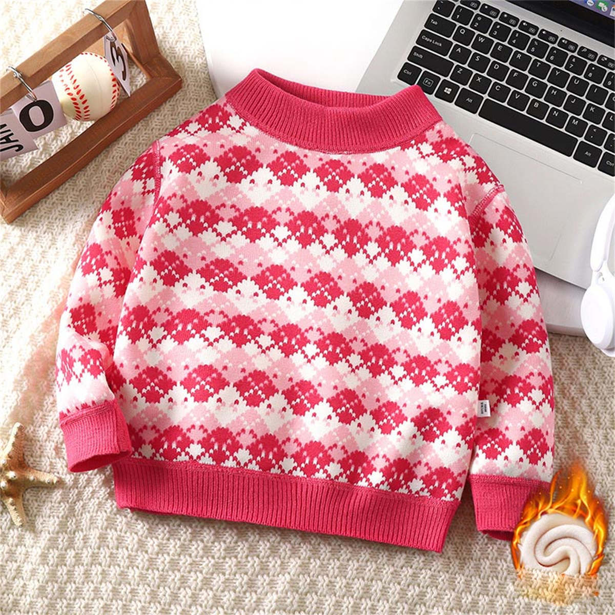 children&#39;s sweater knitted fleece bottoming shirt top